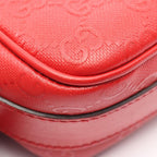 Gucci Shoulder Bag Diamante Red Leather — view 5
