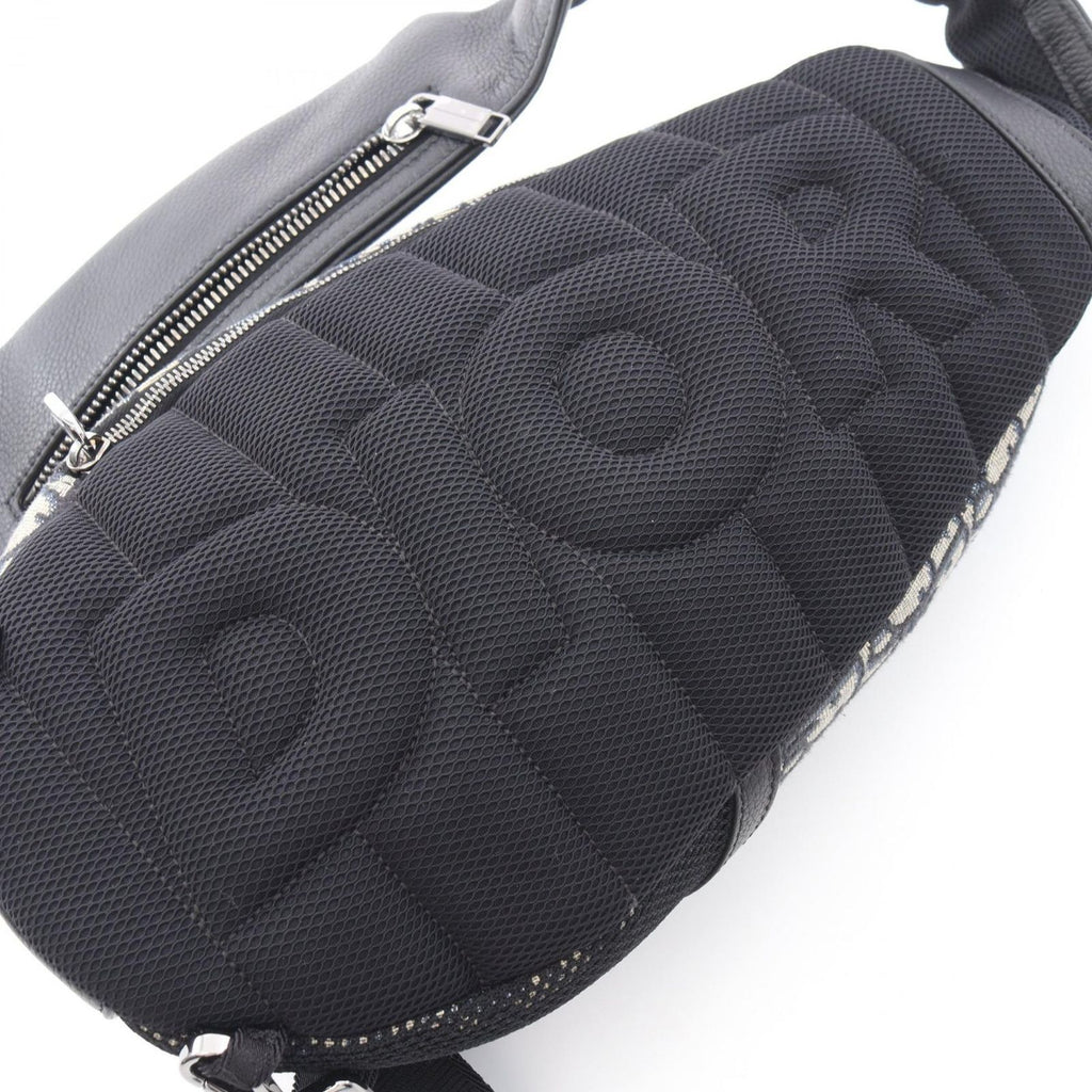 Dior Waist Bag Scarab Oblique Beige Navy Canvas Leather — view 5