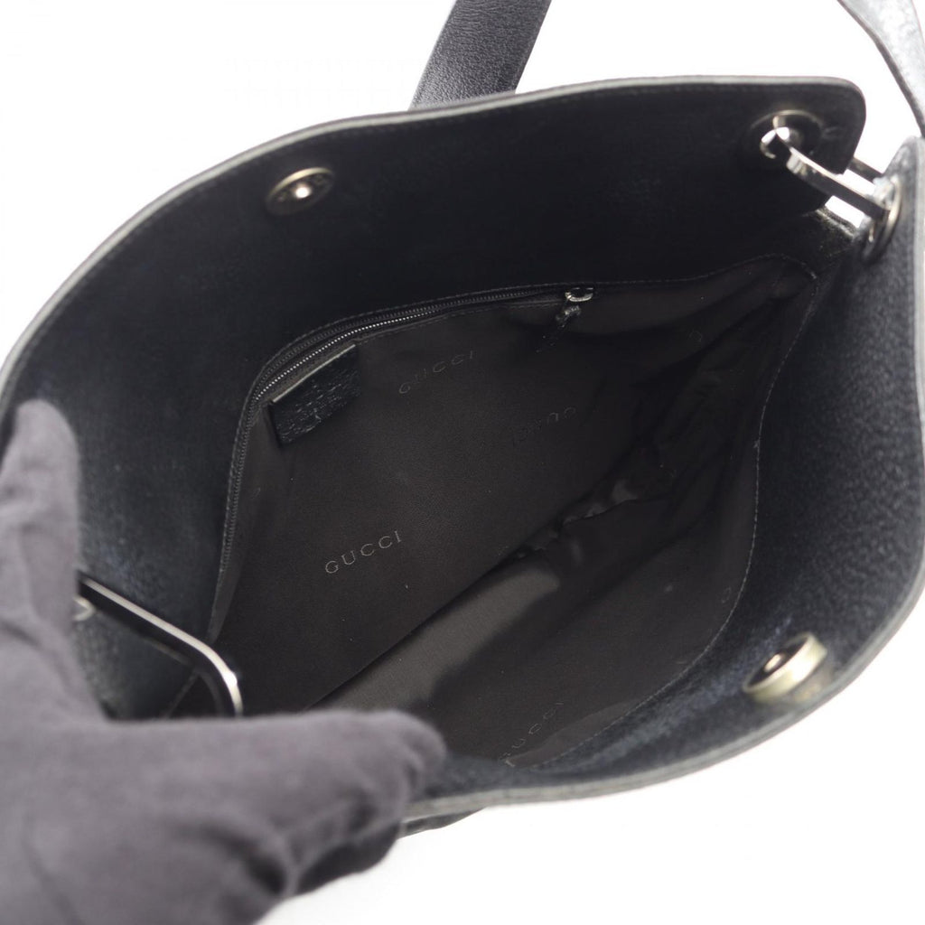 Gucci Shoulder Bag 001 Black Nylon Leather — view 3