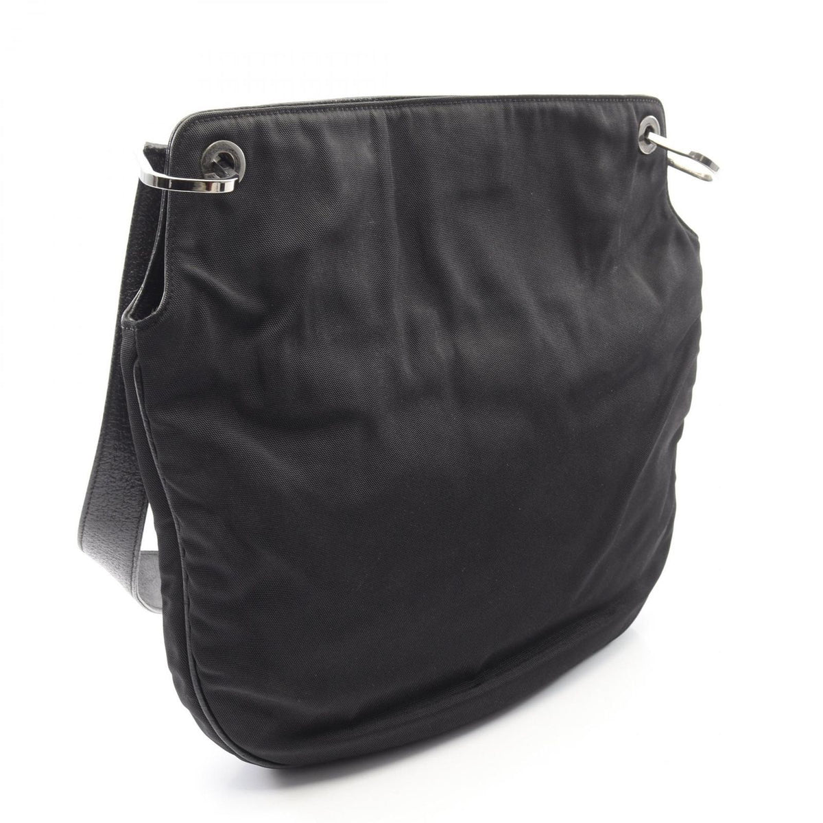 Gucci Shoulder Bag 001 Black Nylon Leather — view 2