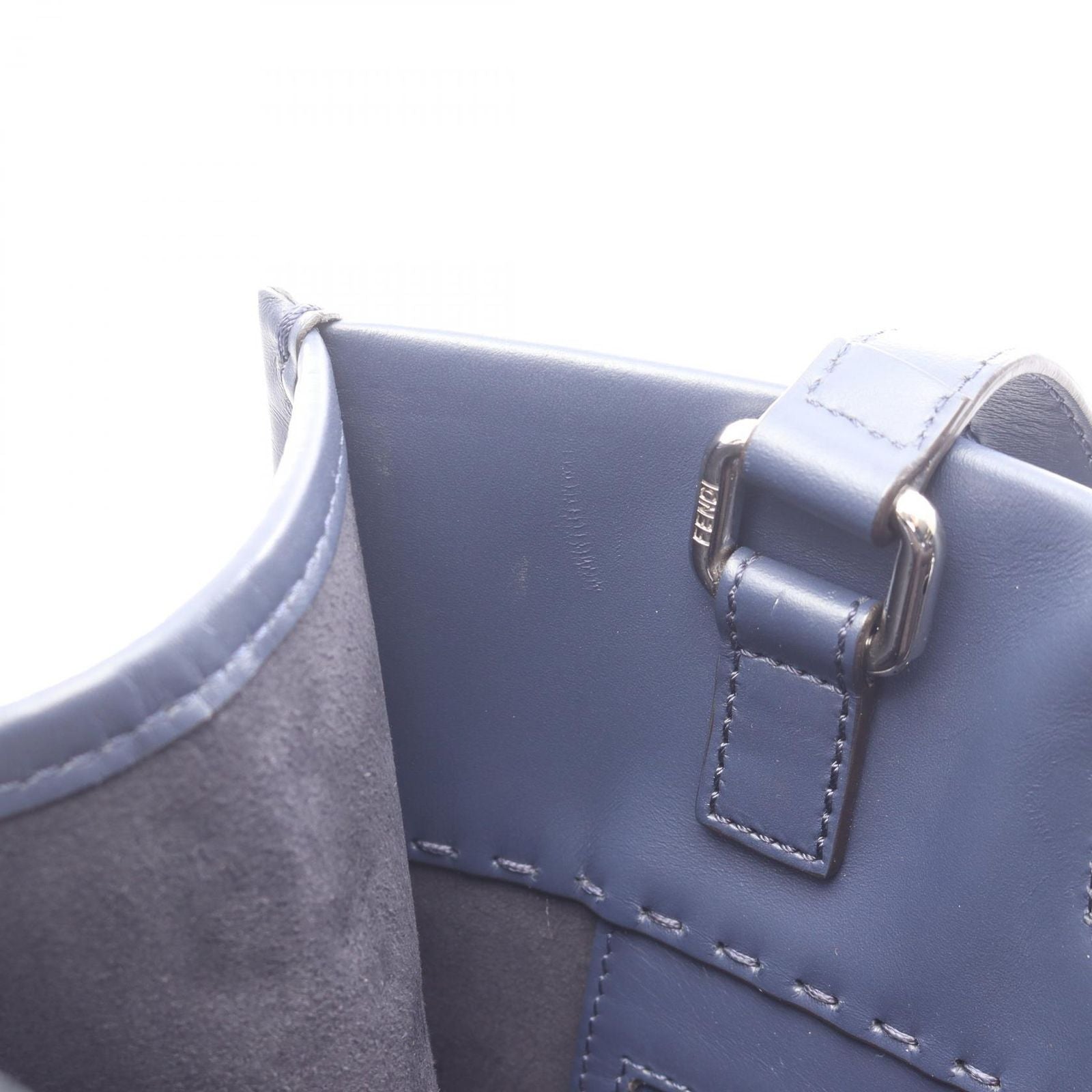 Fendi Tote Shopping Navy Leather 2-Way — view 5