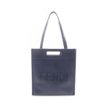 Fendi Tote Shopping Navy Leather 2-Way