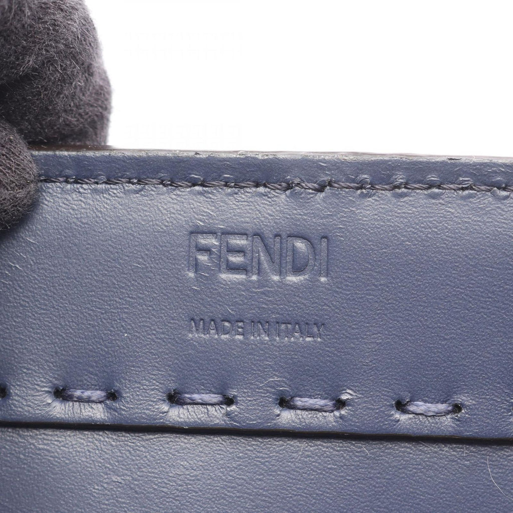 Fendi Tote Shopping Navy Leather 2-Way — view 4