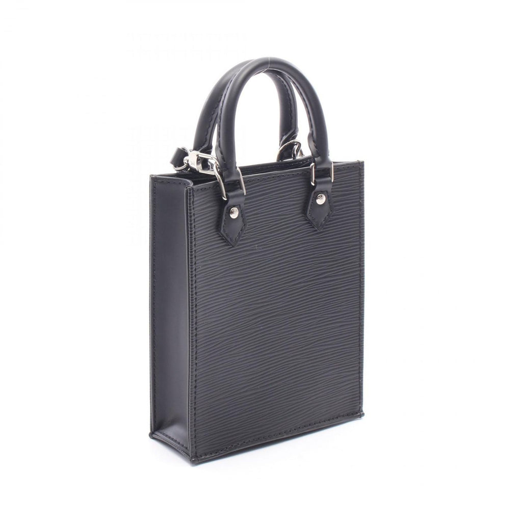 Louis Vuitton Handbag Sac Plat Epi Noir 2-Way Leather Petite — view 2