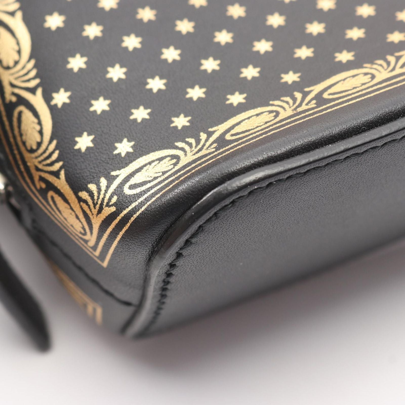 Gucci Shoulder Bag Guccy Sega Black Gold Leather Mini — view 6