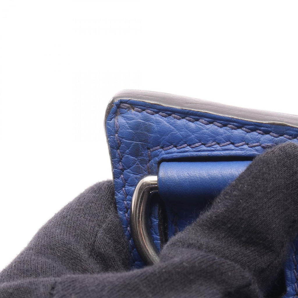 Hermes Shoulder Bag Gypsiel 31 Blue Electric — view 8