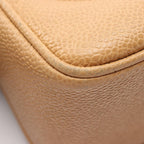 Chanel Shoulder Bag Triple CC Logo Beige Caviar Leather Coco — view 6