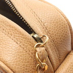 Chanel Shoulder Bag Triple CC Logo Beige Caviar Leather Coco — view 8