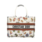 Dior Tote Book Niki Saint Phalle White Orange Black Canvas