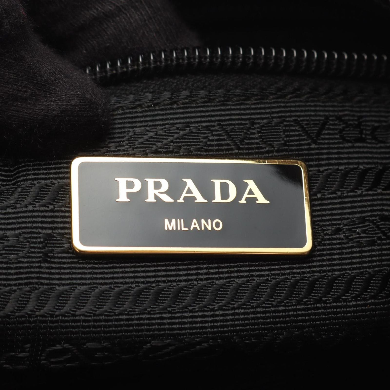 Prada Tote Camouflage 2-Way Khaki Nylon Saffiano Leather Triangle Logo — view 4