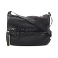 Chanel Shoulder Bag Sports Line CC Logo Black Nylon Rubber