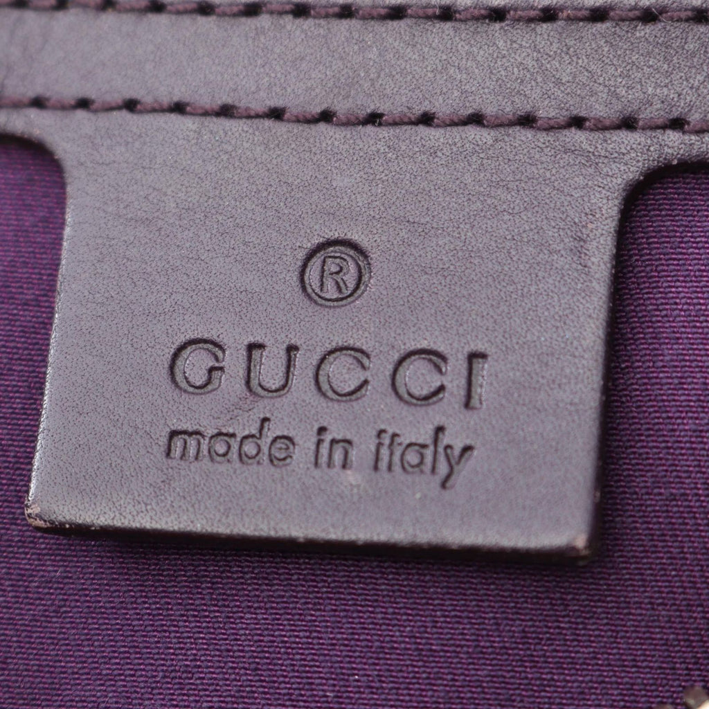 Gucci Shoulder Bag Horsebit Purple Leather — view 4