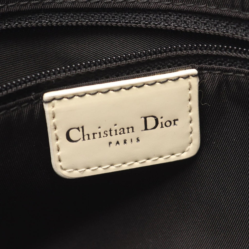 Dior Shoulder Bag Maris Pearl Black White Wool Leather — view 4