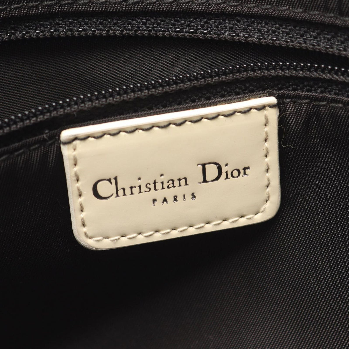 Dior Shoulder Bag Maris Pearl Black White Wool Leather — view 4