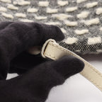 Dior Shoulder Bag Maris Pearl Black White Wool Leather — view 9
