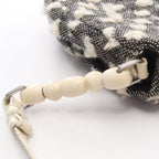 Dior Shoulder Bag Maris Pearl Black White Wool Leather — view 7