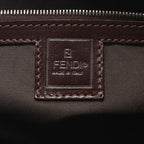 Fendi Handbag Zucca Brown Canvas Leather — view 4