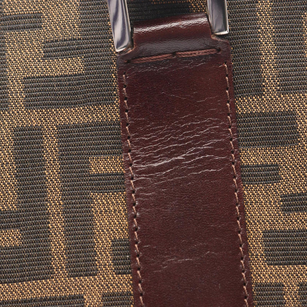 Fendi Handbag Zucca Brown Canvas Leather — view 6