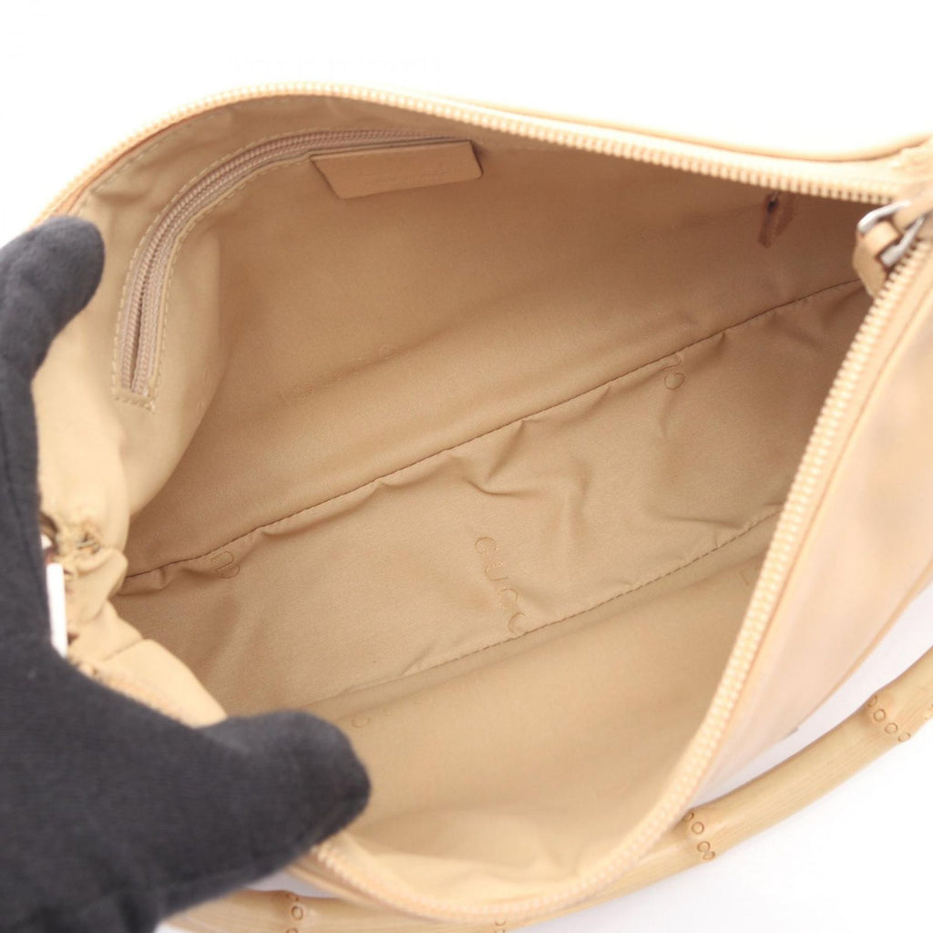 Gucci Handbag Bamboo Beige Leather Hand — view 3
