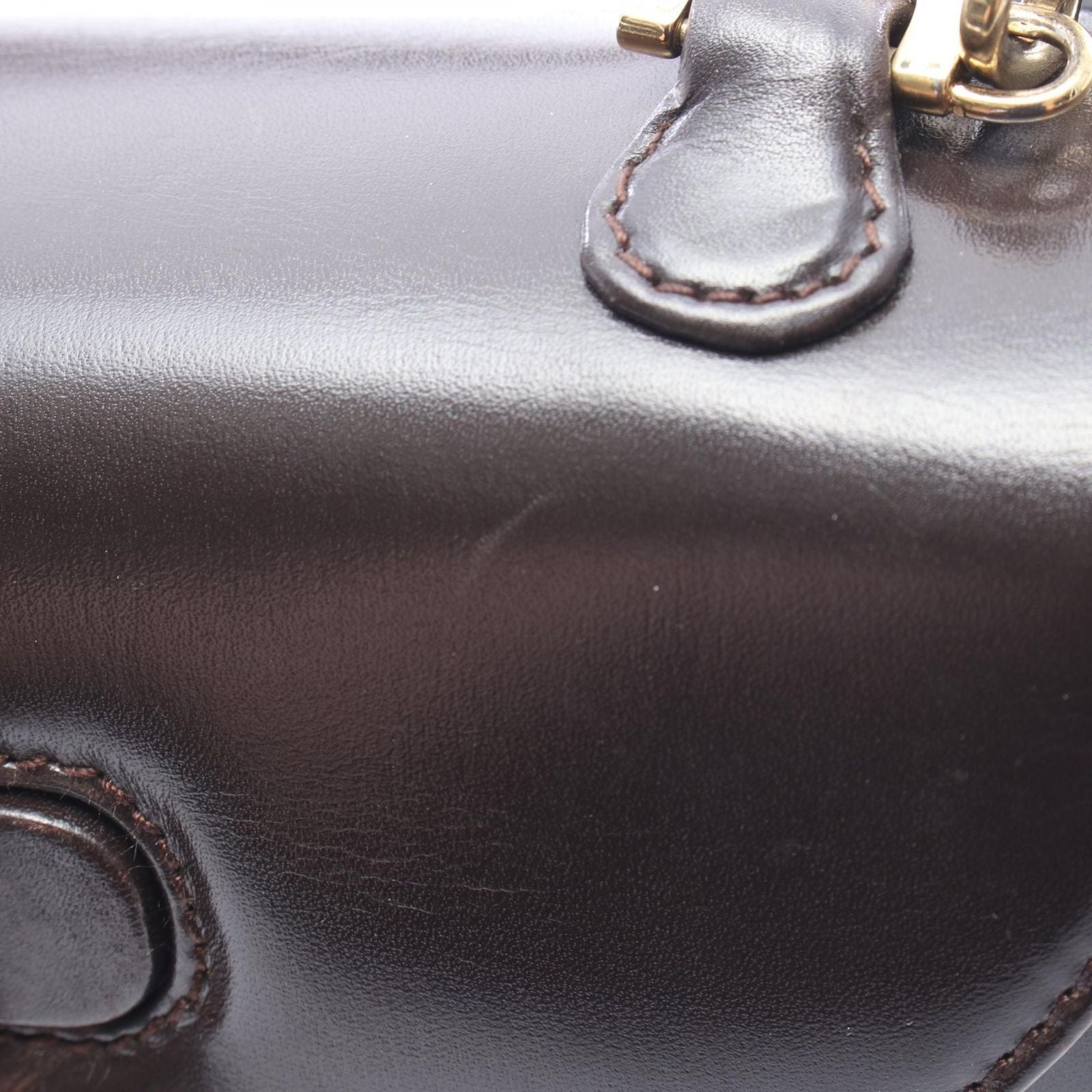 Gucci Handbag Bamboo 2-Way 000 Brown Leather Shoulder — view 7
