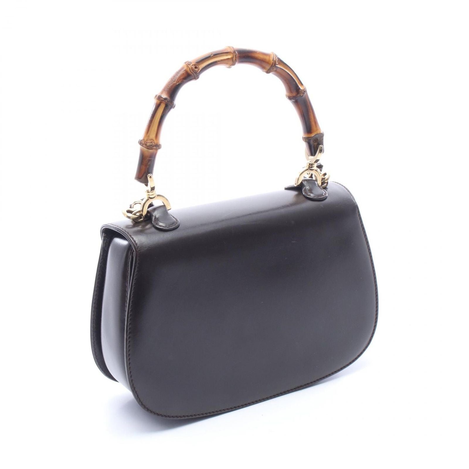 Gucci Handbag Bamboo 2-Way 000 Brown Leather Shoulder — view 2