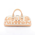Louis Vuitton Handbag Alma Horizontal Monogram Graffiti White Beige Leather