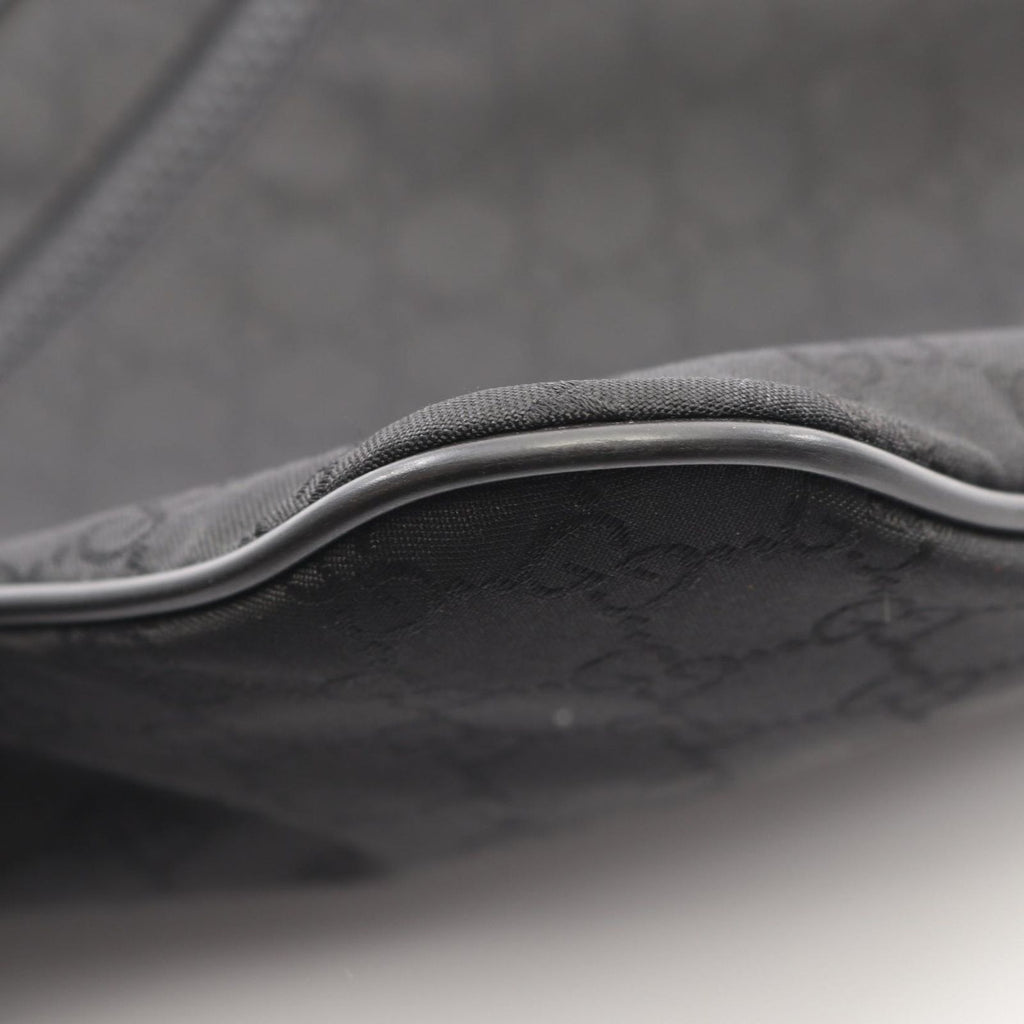 Gucci Shoulder Bag GG Pattern Black Leather Nylon — view 5
