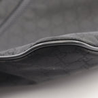 Gucci Shoulder Bag GG Pattern Black Leather Nylon — view 5