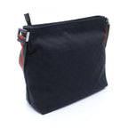Gucci Shoulder Bag GG Canvas Sherry Line Black — view 2