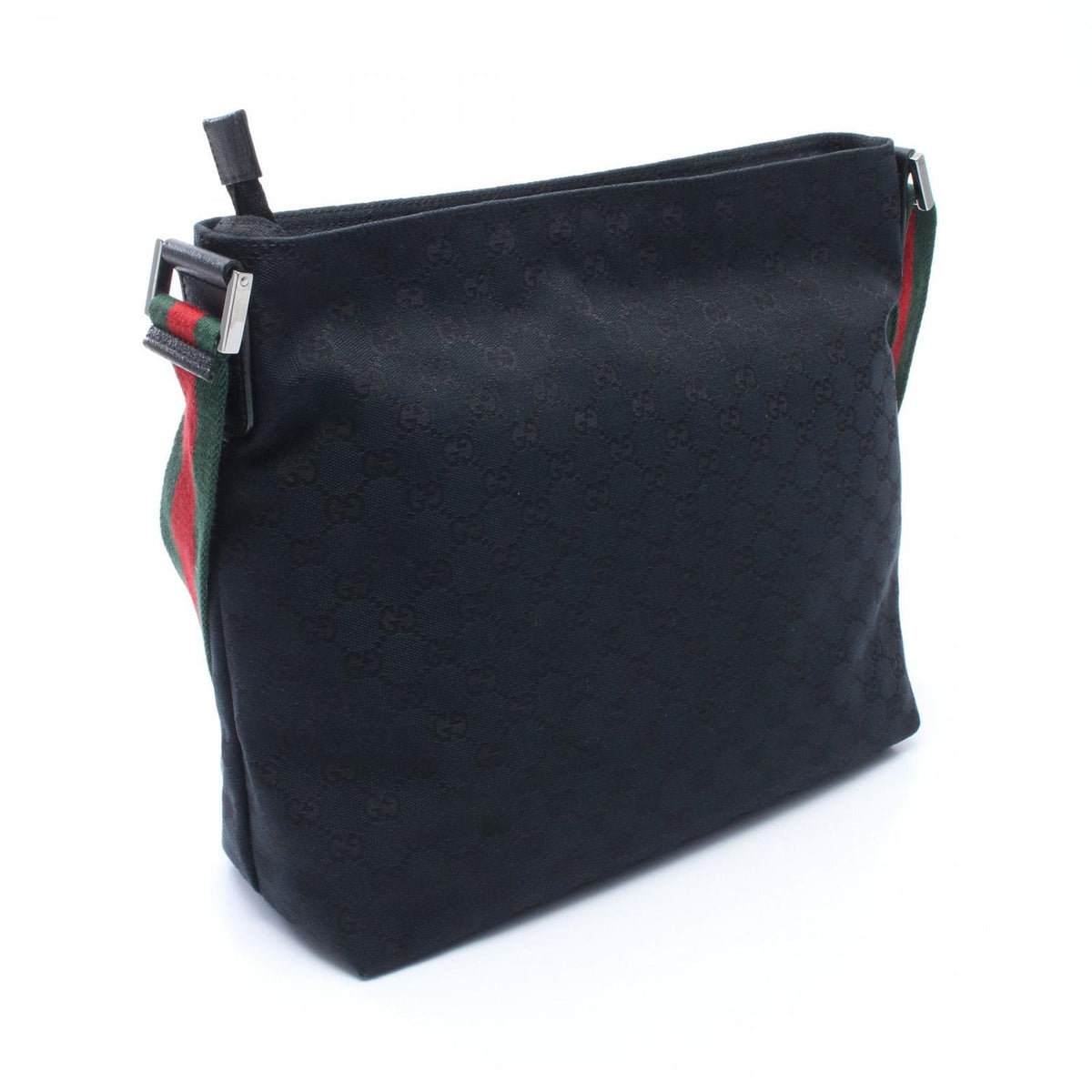 Gucci Shoulder Bag GG Canvas Sherry Line Black — view 2