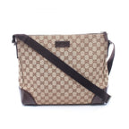 Gucci Shoulder Bag GG Canvas Beige Back