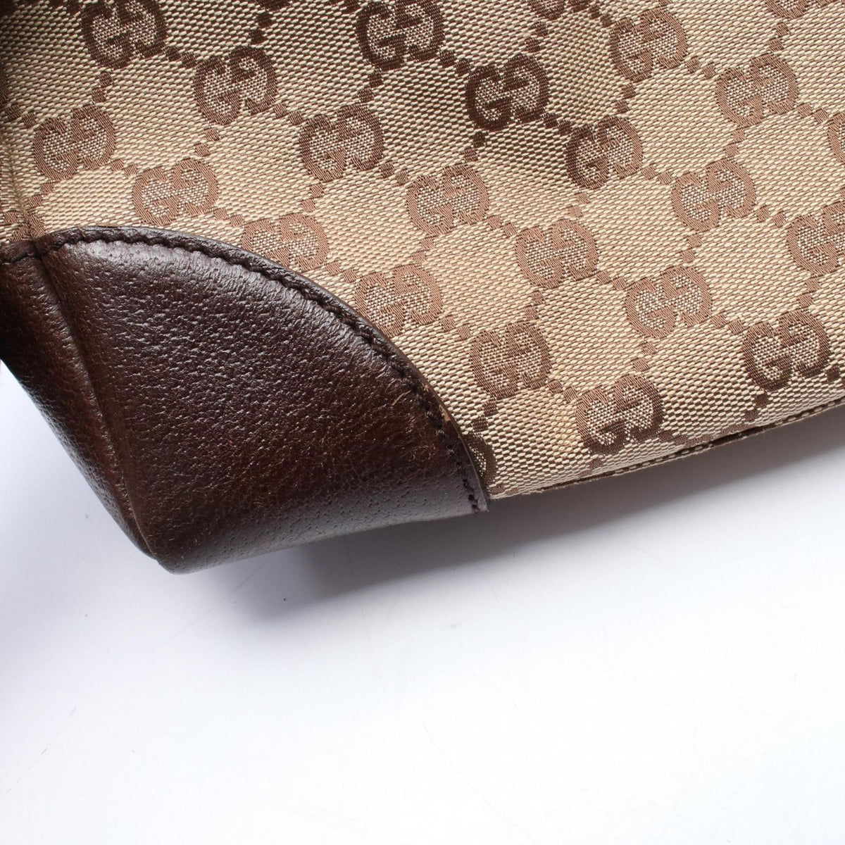 Gucci Shoulder Bag GG Canvas Beige Back — view 8