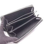 Louis Vuitton Round Wallet Zippy Mahina Noir Leather — view 3