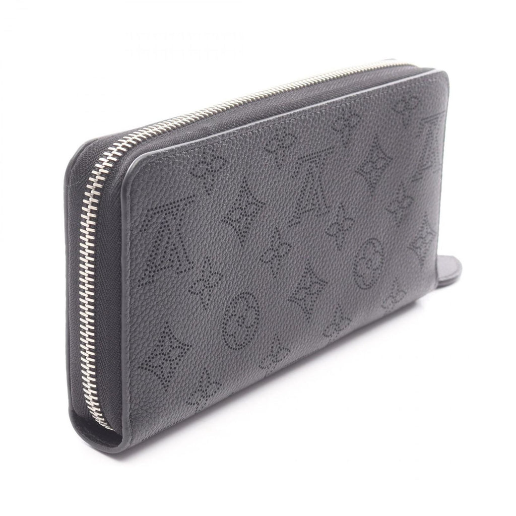 Louis Vuitton Round Wallet Zippy Mahina Noir Leather — view 2