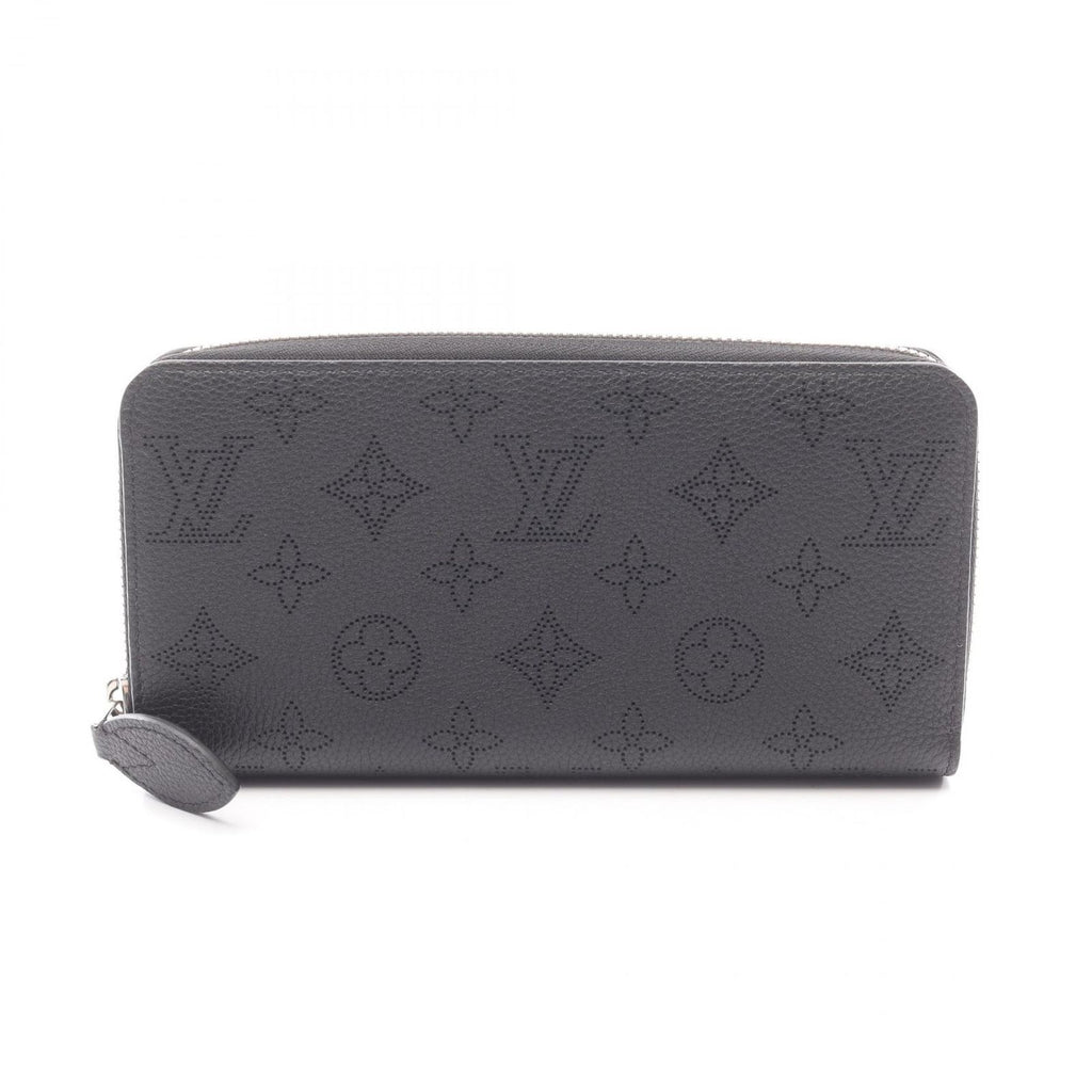 Louis Vuitton Round Wallet Zippy Mahina Noir Leather