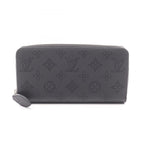 Louis Vuitton Round Wallet Zippy Mahina Noir Leather