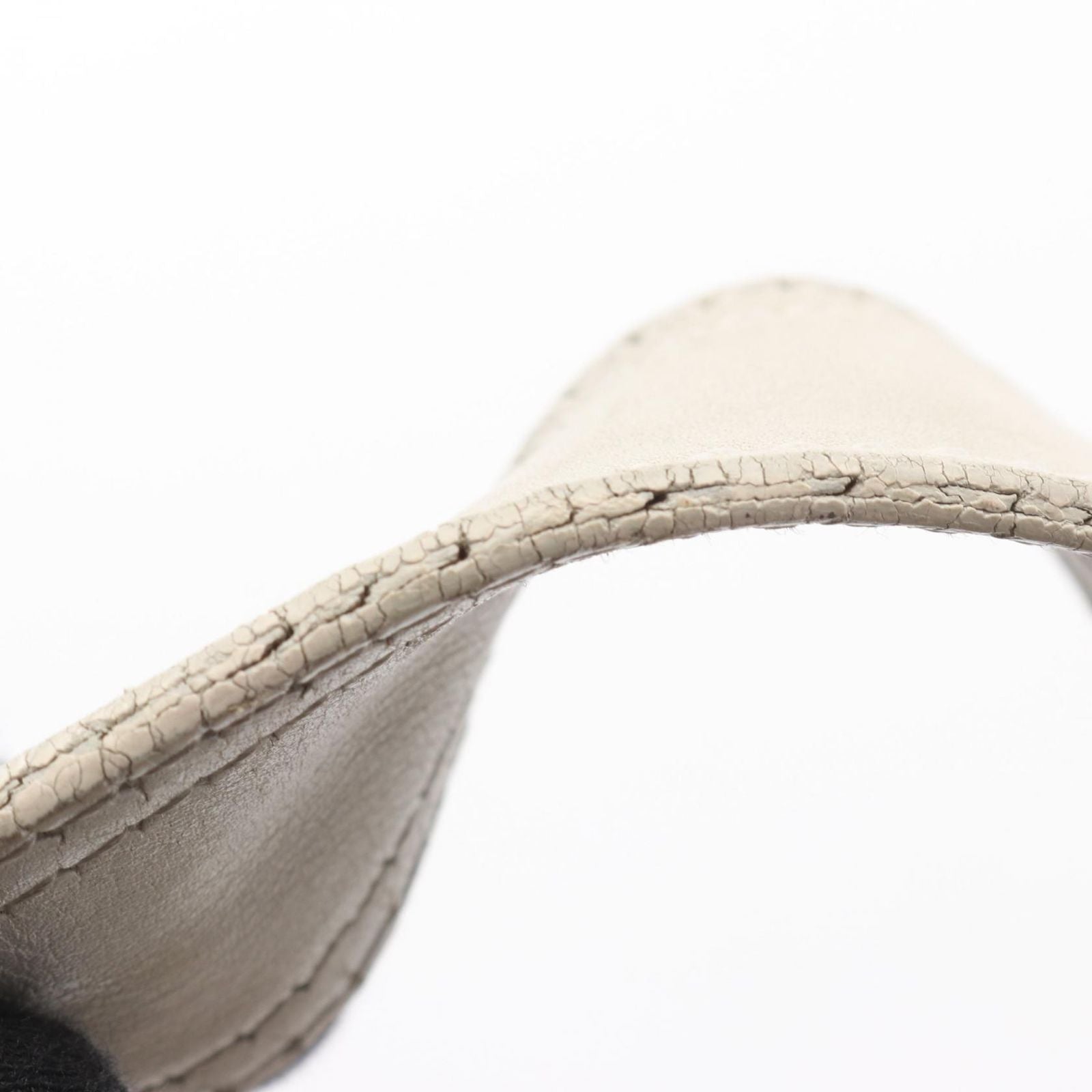 Fendi Shoulder Bag Micro FF Beige White Canvas Leather — view 7