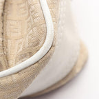 Fendi Shoulder Bag Micro FF Beige White Canvas Leather — view 5