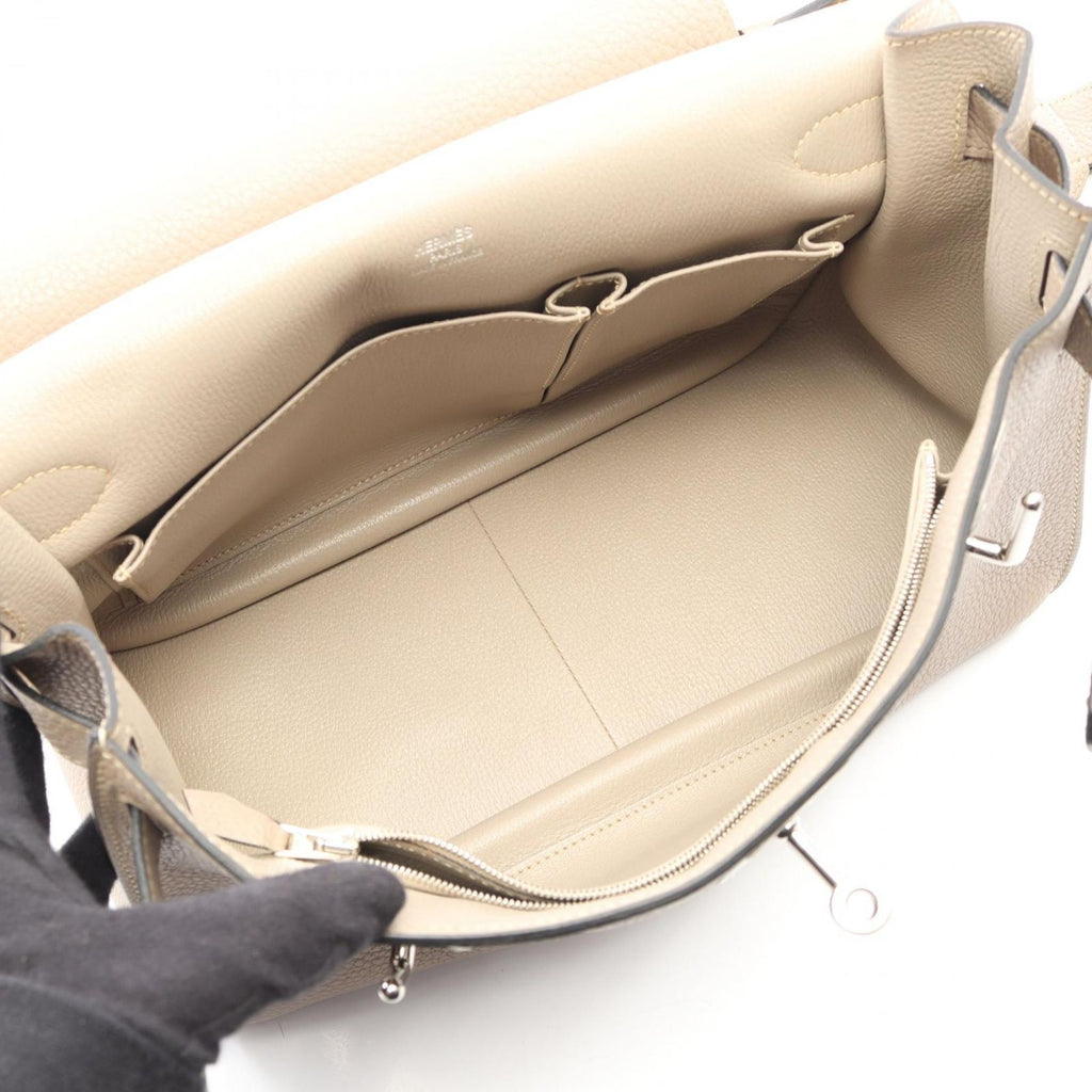 Hermes Shoulder Bag Gipsiere 34 Tourtier Gray — view 3