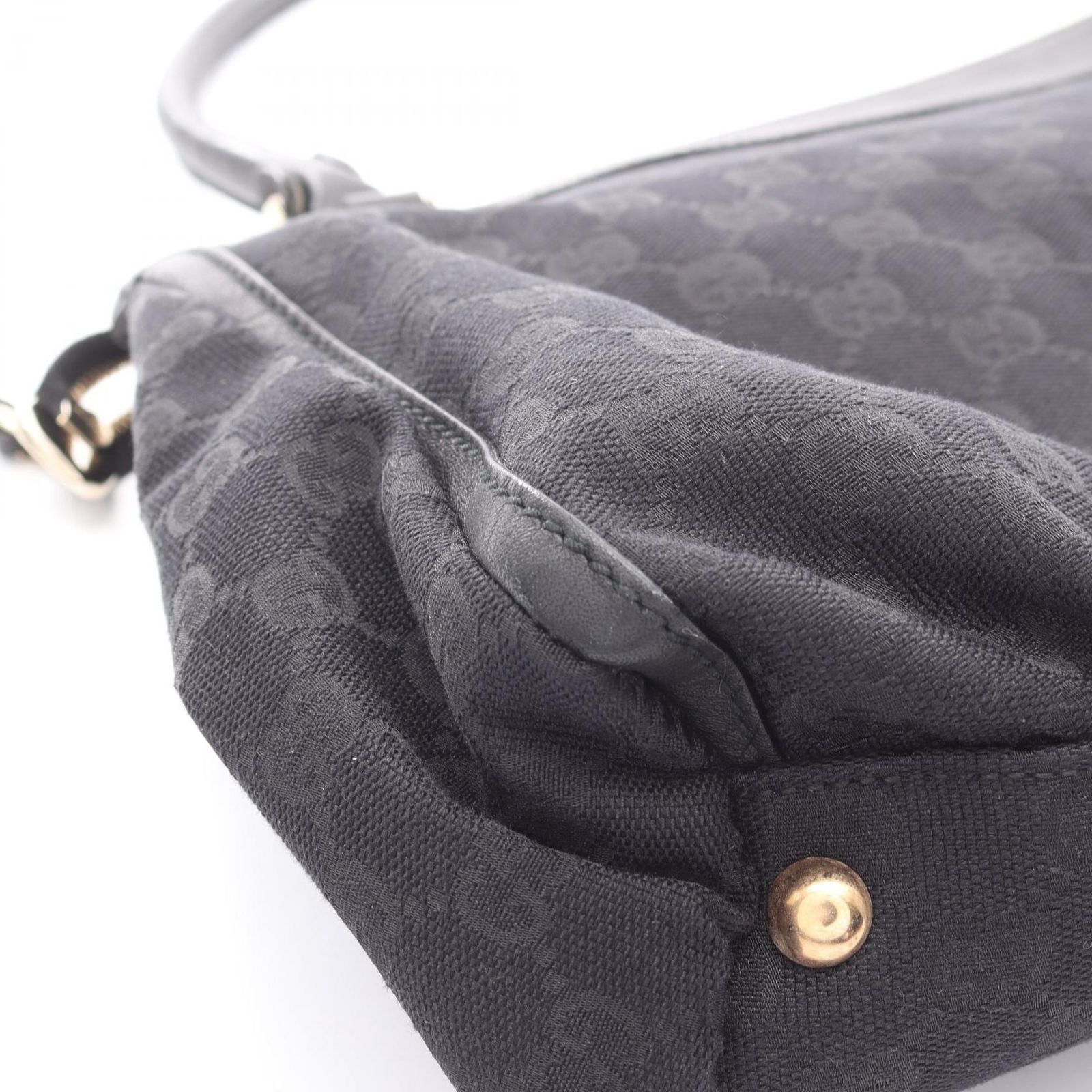 Gucci Tote Abbey GG Canvas Black Shoulder Bag — view 7