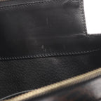 Celine Handbag Macadam Dark Brown Canvas Leather Tote — view 5