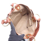 Celine Handbag Macadam Beige Brown Canvas Leather — view 3