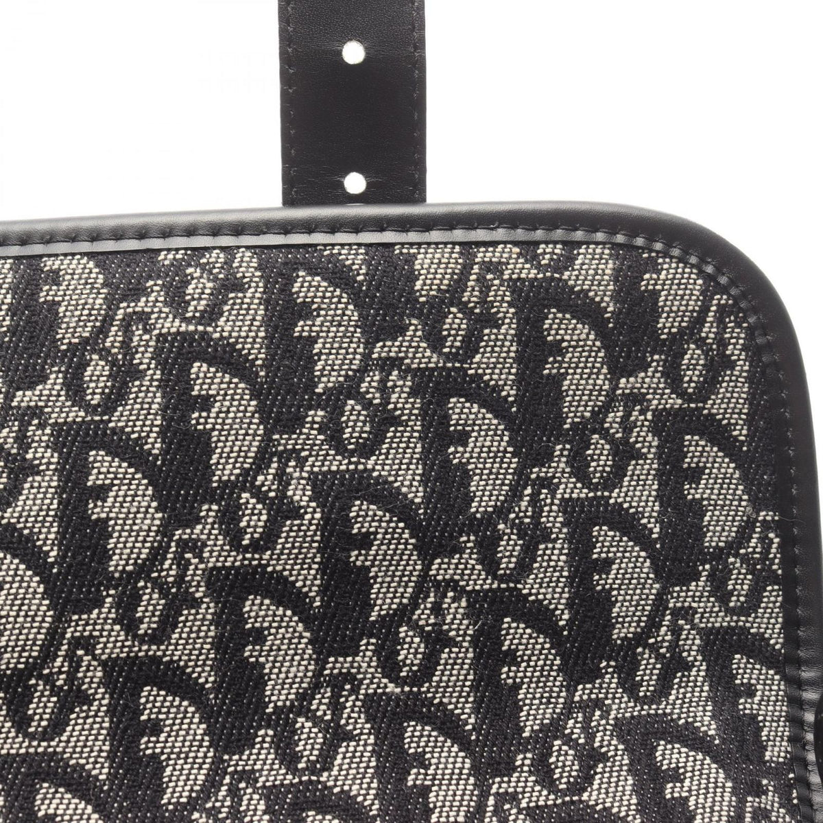 Dior Shoulder Bag Trotter Navy Canvas Leather — view 5