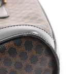 Celine Tote Macadam Dark Brown Canvas Leather — view 7