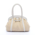 Dior Handbag My Frame Beige Leather