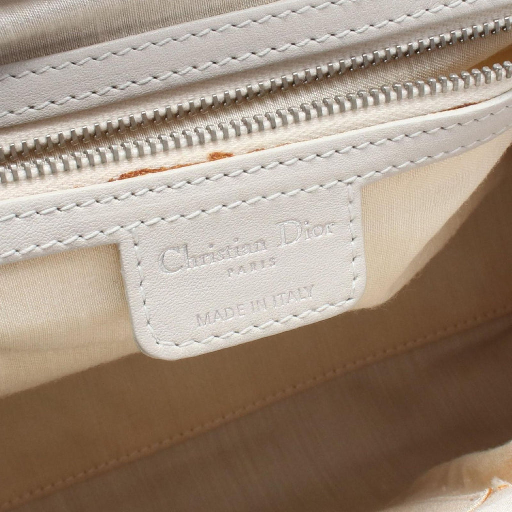 Dior Handbag My Frame Beige Leather — view 4