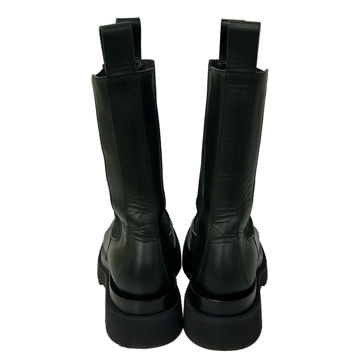 Bottega Veneta Boots 38 LadyKhaki Black Leather — view 3