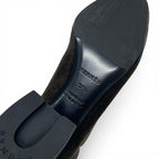 Hermes Jenna Boots Short Shoes Knit Schneer Khaki Black Exlibris — view 8