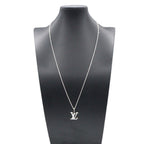 Louis Vuitton Necklace Pendentif Diamond 45 55 cm 18k White Gold — view 8