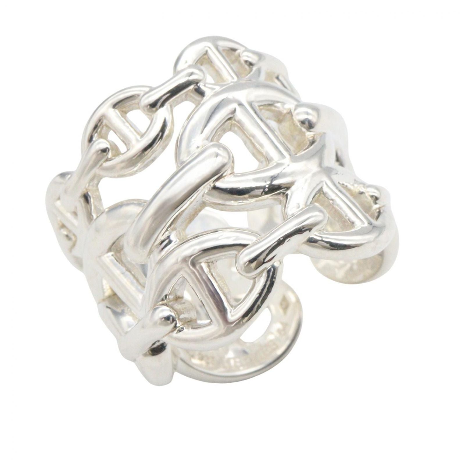 Hermes Ring Chaine D'ancre 925 Sterling Silver
